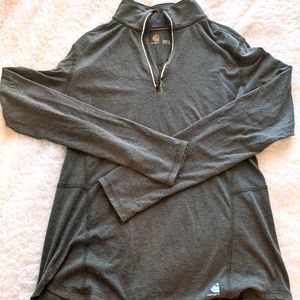 Heather Olive Quarter Zip Fitted